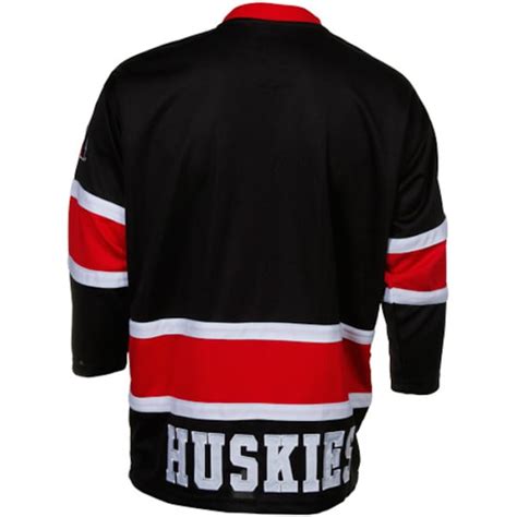 Northeastern Huskies Face Off Hockey Jersey - Black - Fanatics.com