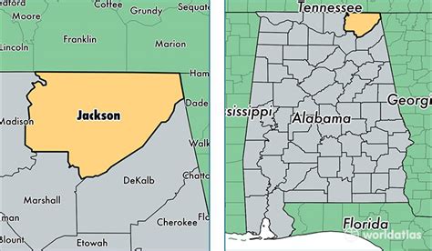 Jackson County, Alabama / Map of Jackson County, AL / Where is Jackson ...