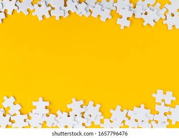 Pieces Puzzle Grey Background Banner Blank Stock Vector (Royalty Free) 1322212346 | Shutterstock