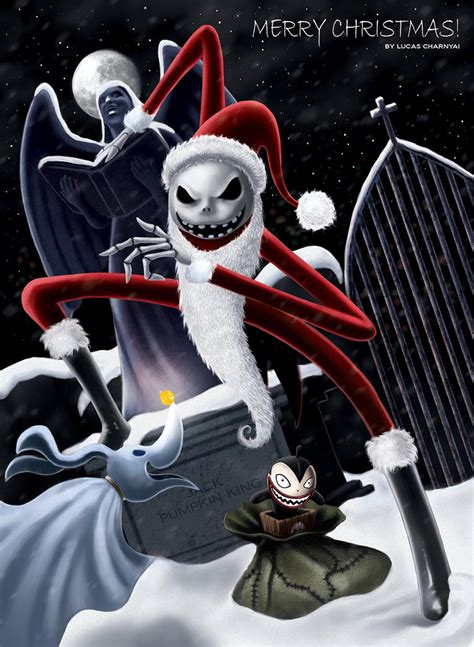 Jack Skellington in Santa Costume by lucascharnyai on DeviantArt