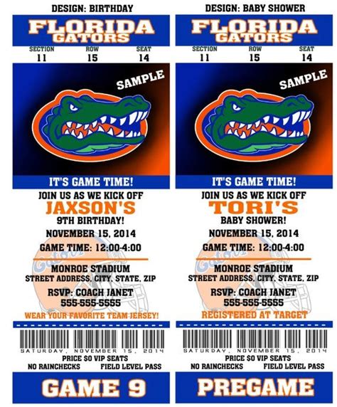 florida gators ticket for the game