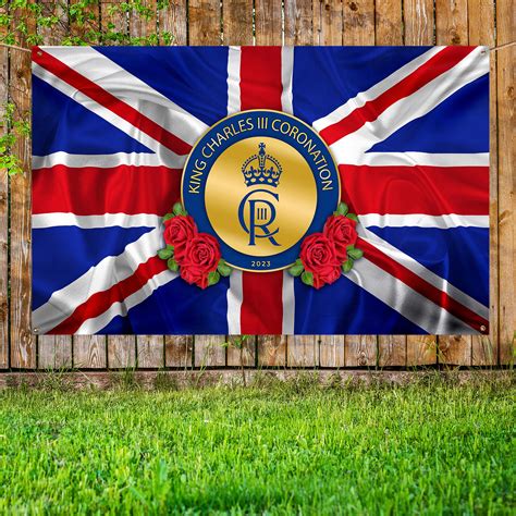 5FT X 3FT FABRIC BANNER-KING CHARLES CORONATION