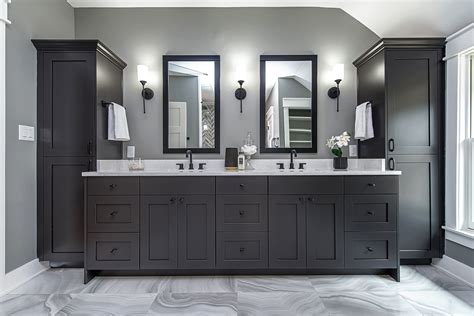 Dark Grey Bathroom Cabinets – Rispa