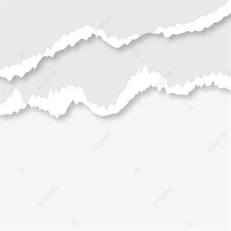 Torn Paper Border Vector Hd Images, Torn Paper Border, Torn, Realistic, Ragged PNG Image For ...