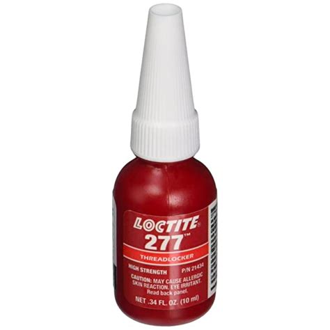 Loctite 277 High Strength Permanent Threadlocker for Large Bolts