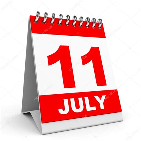 Calendar. 11 July. — Stock Photo © iCreative3D #49040725