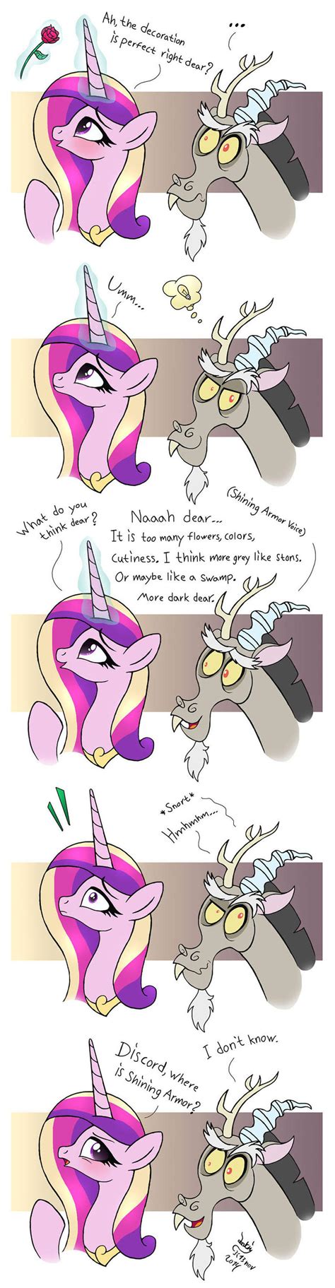 MLP FIM comic - Discord Annoy Princess Cadence by Joakaha on DeviantArt