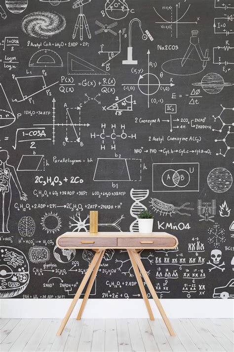 8 Educational Wallpaper Ideas For A Kids Bedroom | Hovia UK | Chalkboard wallpaper, Science ...