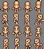 Attack Animation for 16x18 RPG Base Sprites | Liberated Pixel Cup