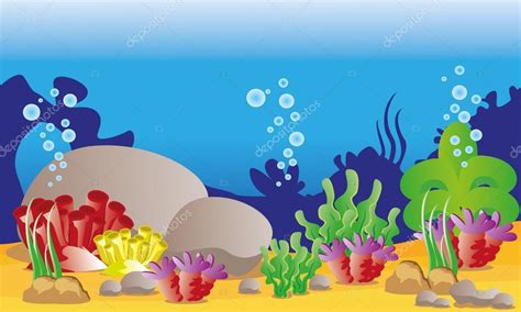 Under sea background Stock Vector Image by ©rizal99 #110557406