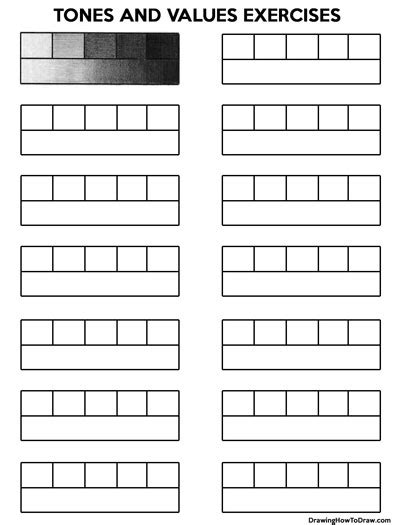 Value Scale Exercises and How to Use Value Scales to Improve Your Drawings – How to Draw Step by ...