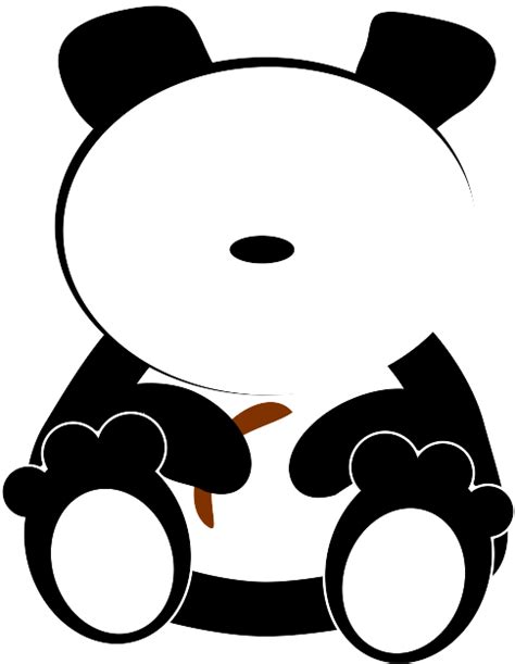 Panda Eating Bamboo Clip Art at Clker.com - vector clip art online, royalty free & public domain