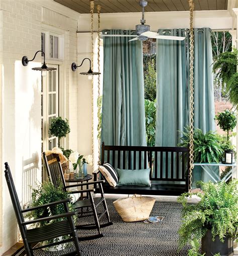 Outdoor spaces decorating ideas | Outdoor drapery, Porch curtains ...