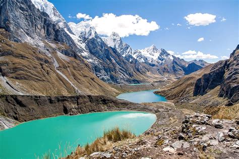 The Three Lakes - Cordillera Huayhuash [1600x1067] | Three lakes, Lake ...