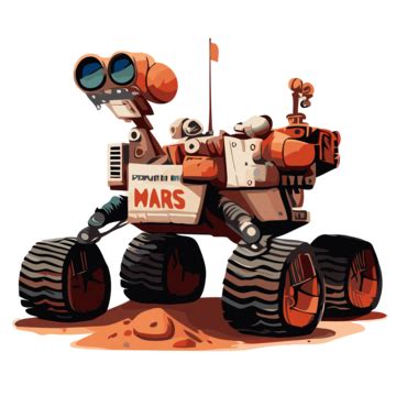 Mars Rover Vector, Sticker Clipart Mars Mars Rover Mars Rover Rover ...