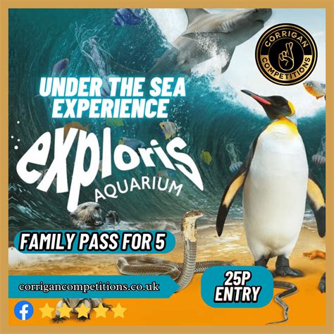 Exploris Aquarium AND £100 Cash - Corrigan Competitions