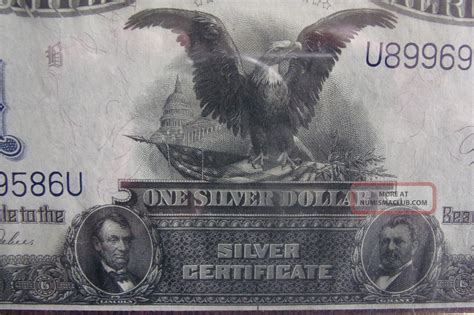 1899 $1 Black Eagle Silver Certificate Fr. 233 Pcgs 58 Ppq