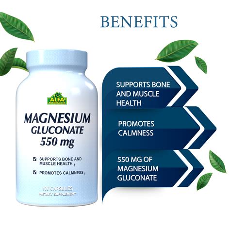 Magnesium Gluconate – Alfa Vitamins Store