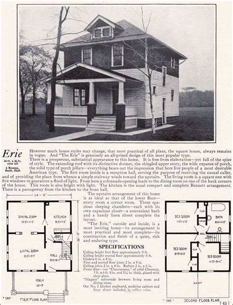 Craftsman Foursquare House Plans