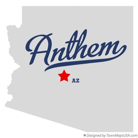 Map of Anthem, AZ, Arizona