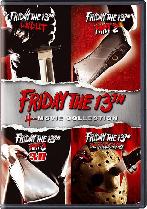 Friday The 13th 1-7 DVD Lot - 80’s Slasher Horror Movie Lot - Jason ...