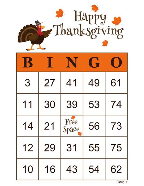 Printable Bingo Cards For Thanksgiving Printable Bing - vrogue.co