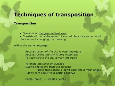 Transposition – A Translation Technique