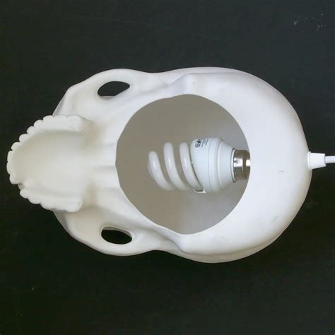 If It's Hip, It's Here (Archives): Hand Cast Bone China Skull Pendant Lamp and Table Lamps by ...