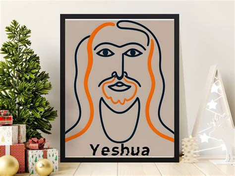 Jesus Modern Art Yeshua Printable Downloadable Wall Art - Etsy