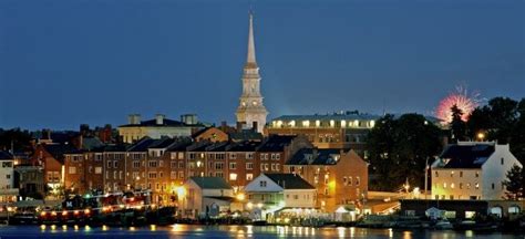 The nighttime skyline of Portsmouth - my home town! | Portsmouth NH ...