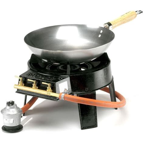 1 Burner Gas Barbecue Hot Wok Metal Cast Iron Stove Portable Set Garden Outdoor | Wokpfanne, Wok ...