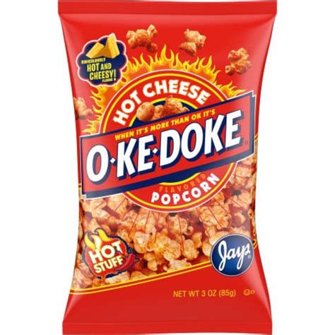 O-Ke-Doke® Hot Cheese Flavored Popcorn, 3 oz - King Soopers