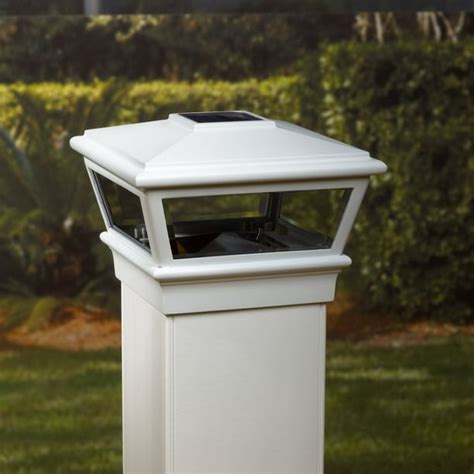 6x6 VersaCap White Solar Post Cap - Walmart.com - Walmart.com