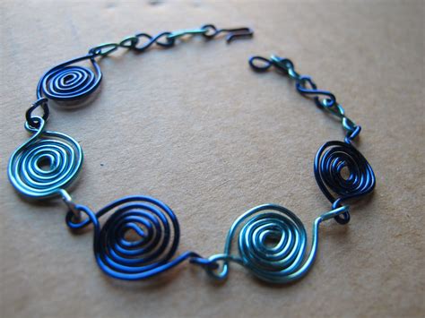 Naomi's Designs: Handmade Wire Jewelry: Colorful wire wrapped bracelets ...