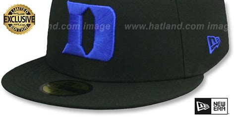 Duke NCAA TEAM-BASIC Black Fitted Hat by New Era