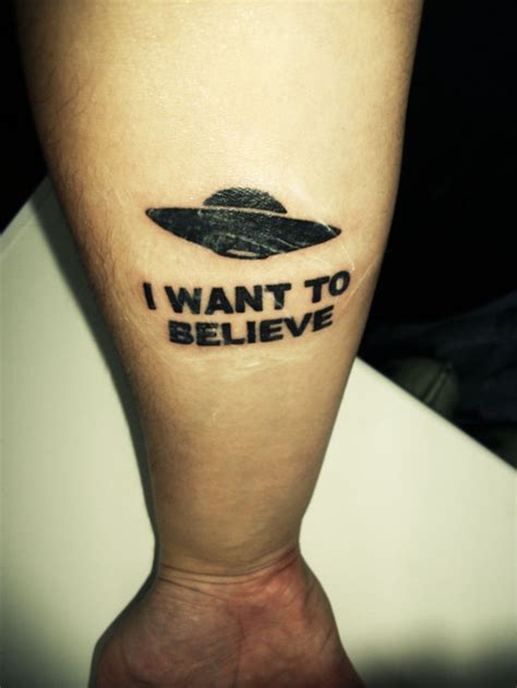 I want to believe | Best tattoo design ideas