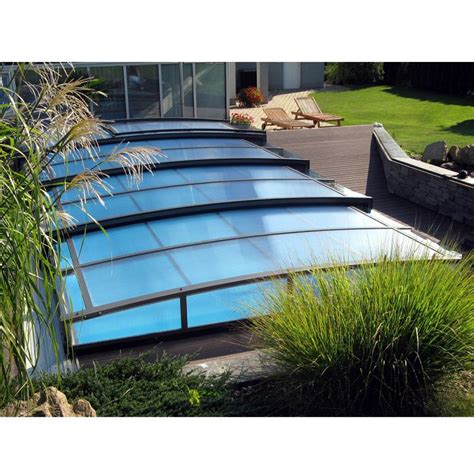 ESWDA Retractable Polycarbonate Glass Swimming Pool Cover Telescopic - Euro-Sino Windows & Doors ...