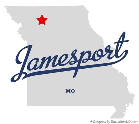 Map of Jamesport, MO, Missouri