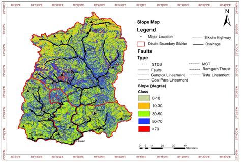 Slope map of study area. | Download Scientific Diagram