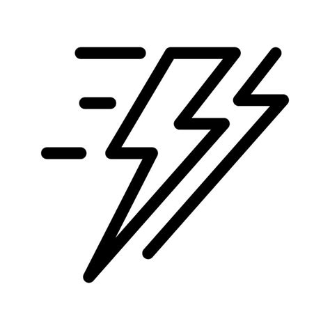 Thunder Icon Vector Symbol Design Illustration 26629728 Vector Art at ...