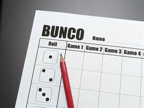 Bunco SET Printable dice Party Game Printable Score - Etsy