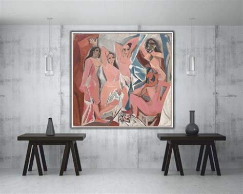 Pablo Picasso Les Demoiselles D'avignon Picasso Wall - Etsy