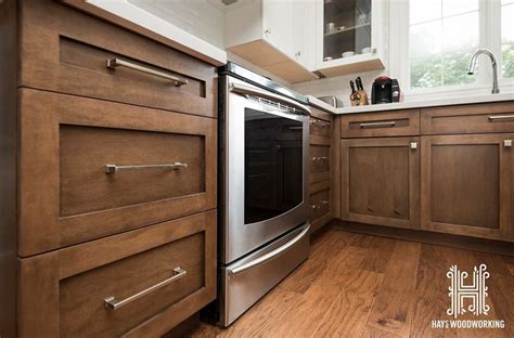 Image result for walnut shaker cabinets | Walnut kitchen, Staining cabinets, Walnut kitchen cabinets