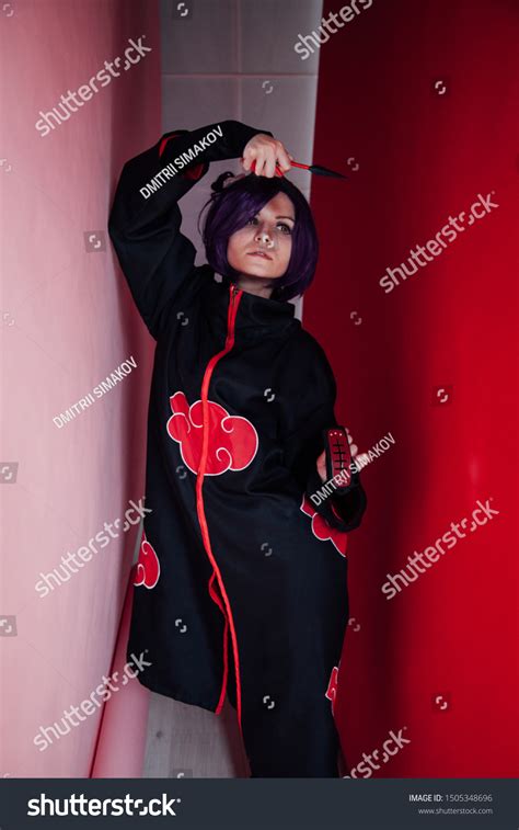 Anime Cosplayer Girl Purple Hair Superhero Stock Photo 1505348696 ...