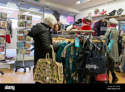 The interior of a charity shop Stock Photo - Alamy