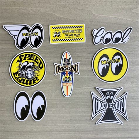 Mooneyes Decals Surfboard Speed Equip Hot Rod Drag Racing Stickers Set 8 REPRINT – Crypto web