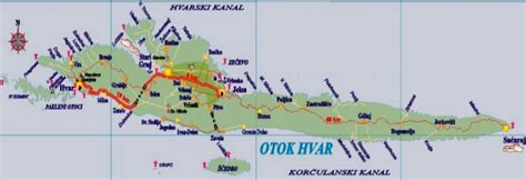 Tourist Map Hvar