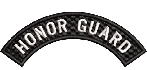 Honor Guard - Rocker Tab *Black*