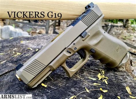 ARMSLIST - For Sale: * GLOCK 19 SLIDE FDE - RMR CUT