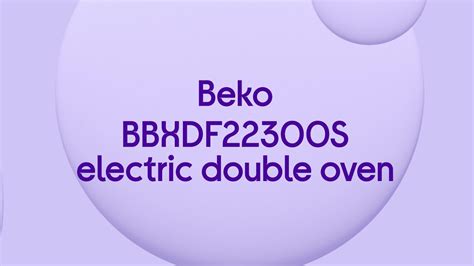 Beko Pro RecycledNet BBXDF22300S Electric Double Oven - Silver - Quick Look - YouTube